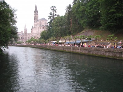 Lourdes is a town lying in the foothills of the Pyrenees, famous for the Marian apparitions of Our Lady of Lourdes that have occurred in 1858 to Bernadette Soubirous. <br>Name of photo's author: Free-Photos.biz<br>This photo was taken in: Lourdes, France