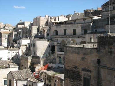 Free photo of Matera town, Italy. Matera preserves a large and diverse collection of buildings related to the Christian faith, including a large number of rupestrian churches carved from the soft volcanic rock of the region. These churches, which are also found in the neighboring region of Puglia, were listed in the 1998 World Monuments Watch by the World Monuments Fund.<br>Name of photo's author: Free-Photos.biz<br>This photo was taken in: Matera, Italy