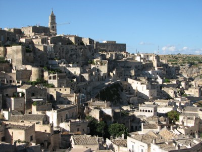 Free photo of Matera town, Italy. Matera preserves a large and diverse collection of buildings related to the Christian faith, including a large number of rupestrian churches carved from the soft volcanic rock of the region. These churches, which are also found in the neighboring region of Puglia, were listed in the 1998 World Monuments Watch by the World Monuments Fund.<br>Name of photo's author: Free-Photos.biz<br>This photo was taken in: Matera, Italy