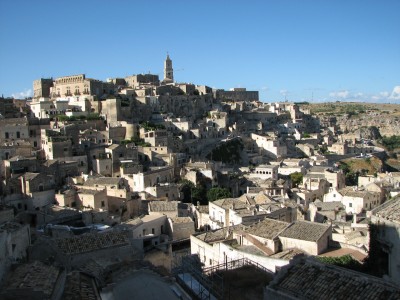 Free photo of Matera town, Italy. Matera preserves a large and diverse collection of buildings related to the Christian faith, including a large number of rupestrian churches carved from the soft volcanic rock of the region. These churches, which are also found in the neighboring region of Puglia, were listed in the 1998 World Monuments Watch by the World Monuments Fund.<br>Name of photo's author: Free-Photos.biz<br>This photo was taken in: Matera, Italy