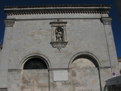 Monte Sant'Angelo is a town and comune of Apulia, southern Italy, in the province of Foggia, about 15 km north of Manfredonia by road and 4 km west of Mattinata, on the southern slopes of Monte Gargano. The Sanctuary of Monte Sant'Angelo sul Gargano, sometimes called simply Monte Gargano, is a Catholic sanctuary on Mount Gargano. It is the oldest shrine in Western Europe dedicated to the archangel Michael and has been an important pilgrimage site since the middle ages.<br>Name of photo's author: Free-Photos.biz<br>This photo was taken in: Monte Sant'Angelo, Italy