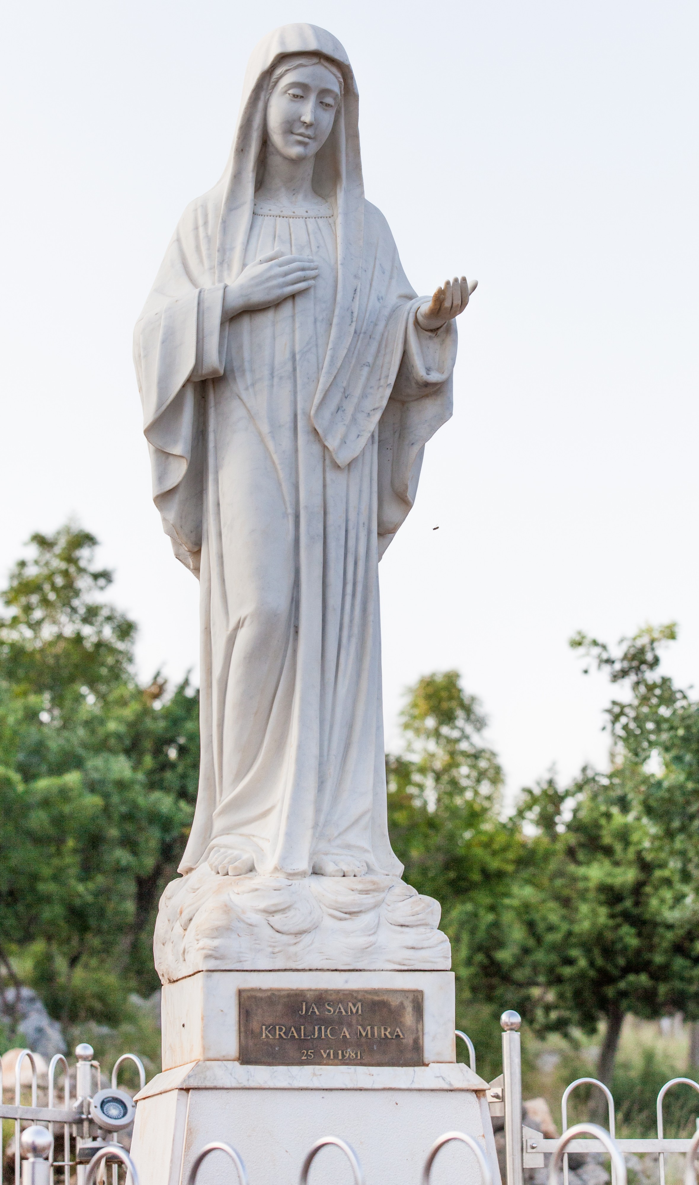 Virgin Mary statue in Medjugorje, Bosnia, July 2014, picture 7