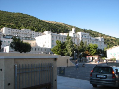 San Giovanni Rotondo is the name of a city and comune in the province of Foggia, Puglia region, southern Italy. As of 2006 it had a population of 26,442.

San Giovanni Rotondo was the home of Saint Pio of Pietrelcina from July 28, 1916, until his death on September 23, 1968. The Padre Pio Pilgrimage Church was built in devotion to the saint and dedicated on July 1, 2004. The city is renowned for the important hospital and medical research center Casa Sollievo della Sofferenza (Home for the Relief of the Suffering) founded by Saint Pio of Pietrelcina.<br>Name of photo's author: Free-Photos.biz<br>This photo was taken in: San Giovanni Rotondo, Italy