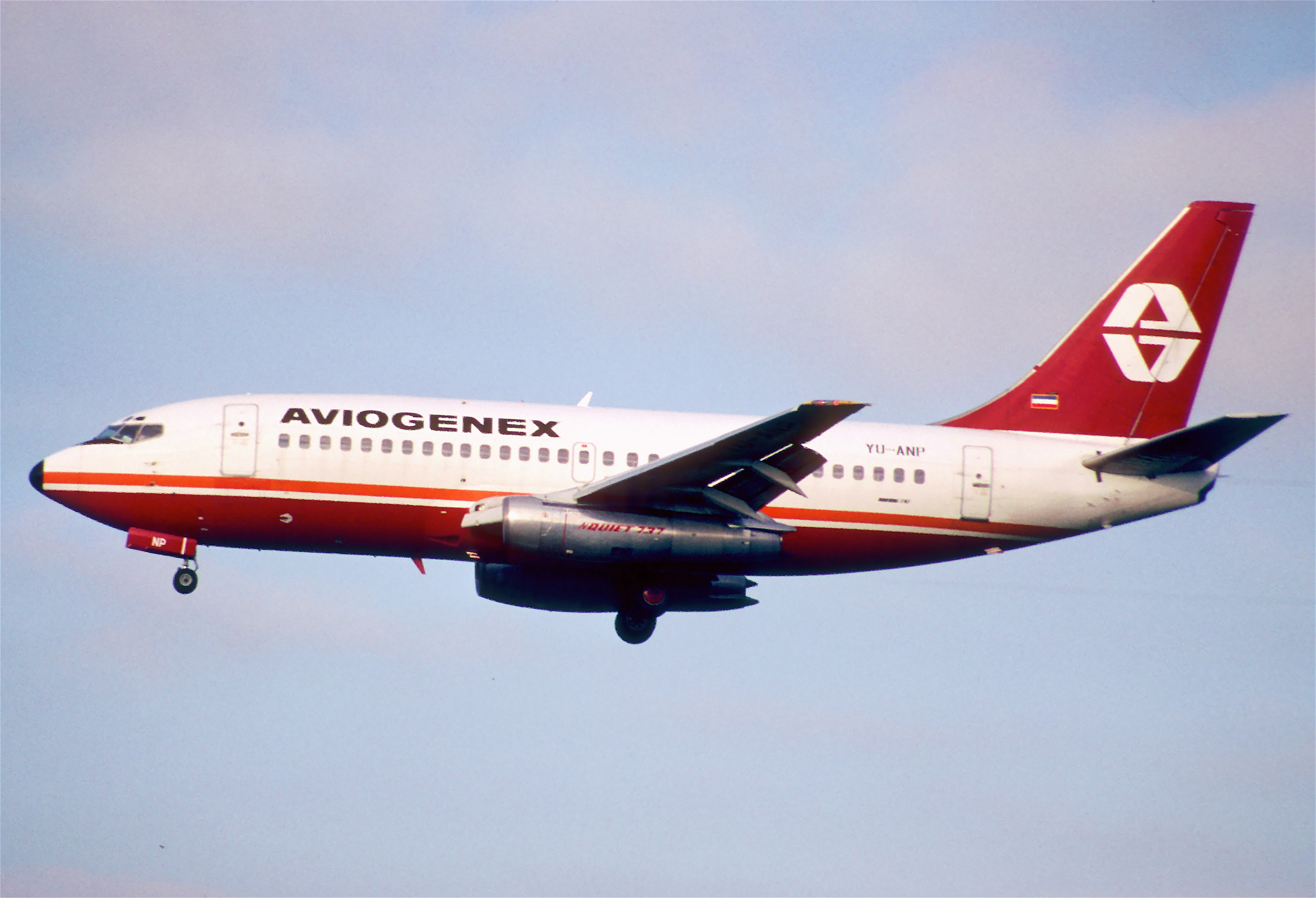 139an - Aviogenex Boeing 737-2K3; YU-ANP@ZRH;21.07.2001 (5702842614)