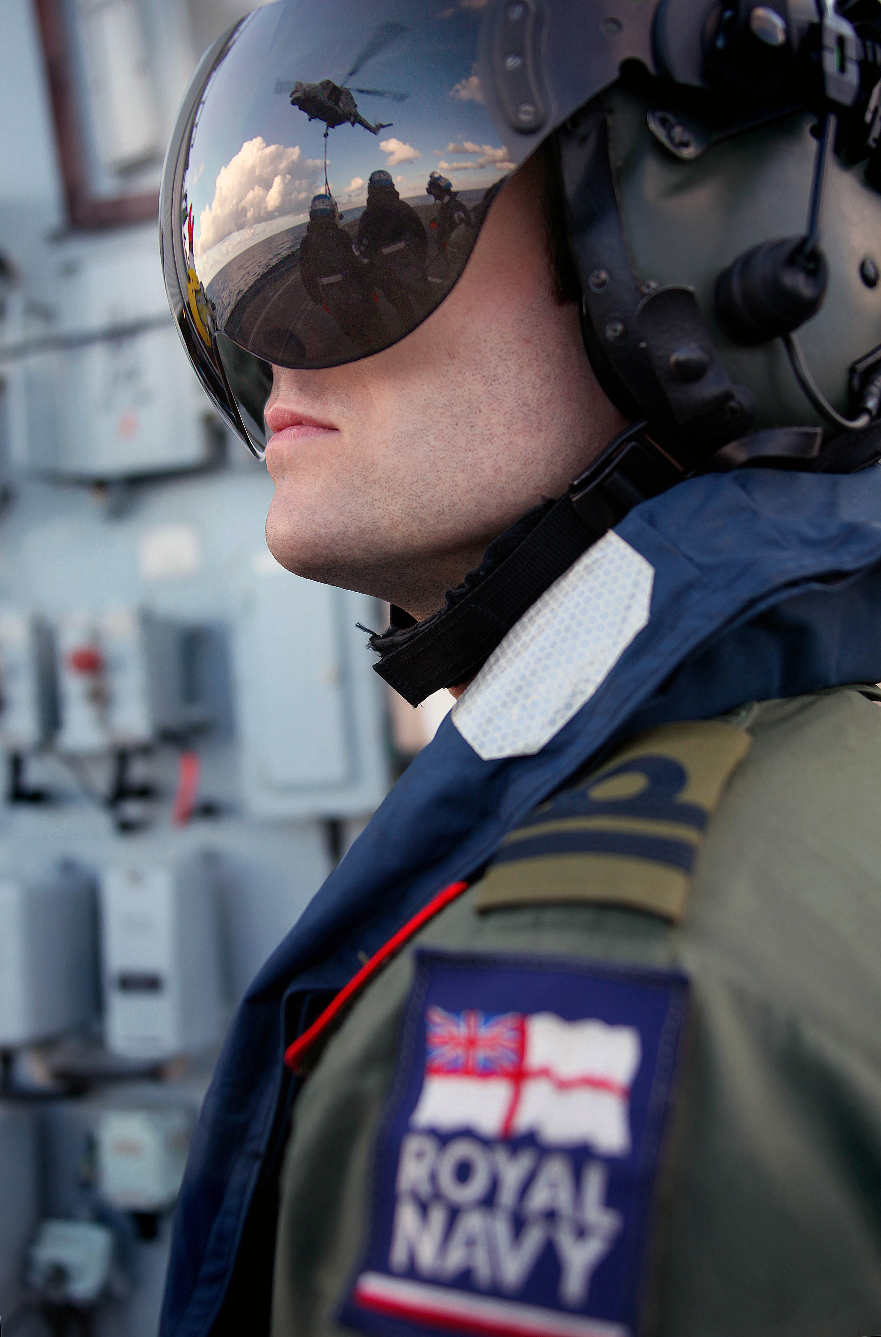A Helicopter Pilot Onboard HMS Westminster MOD 45152538