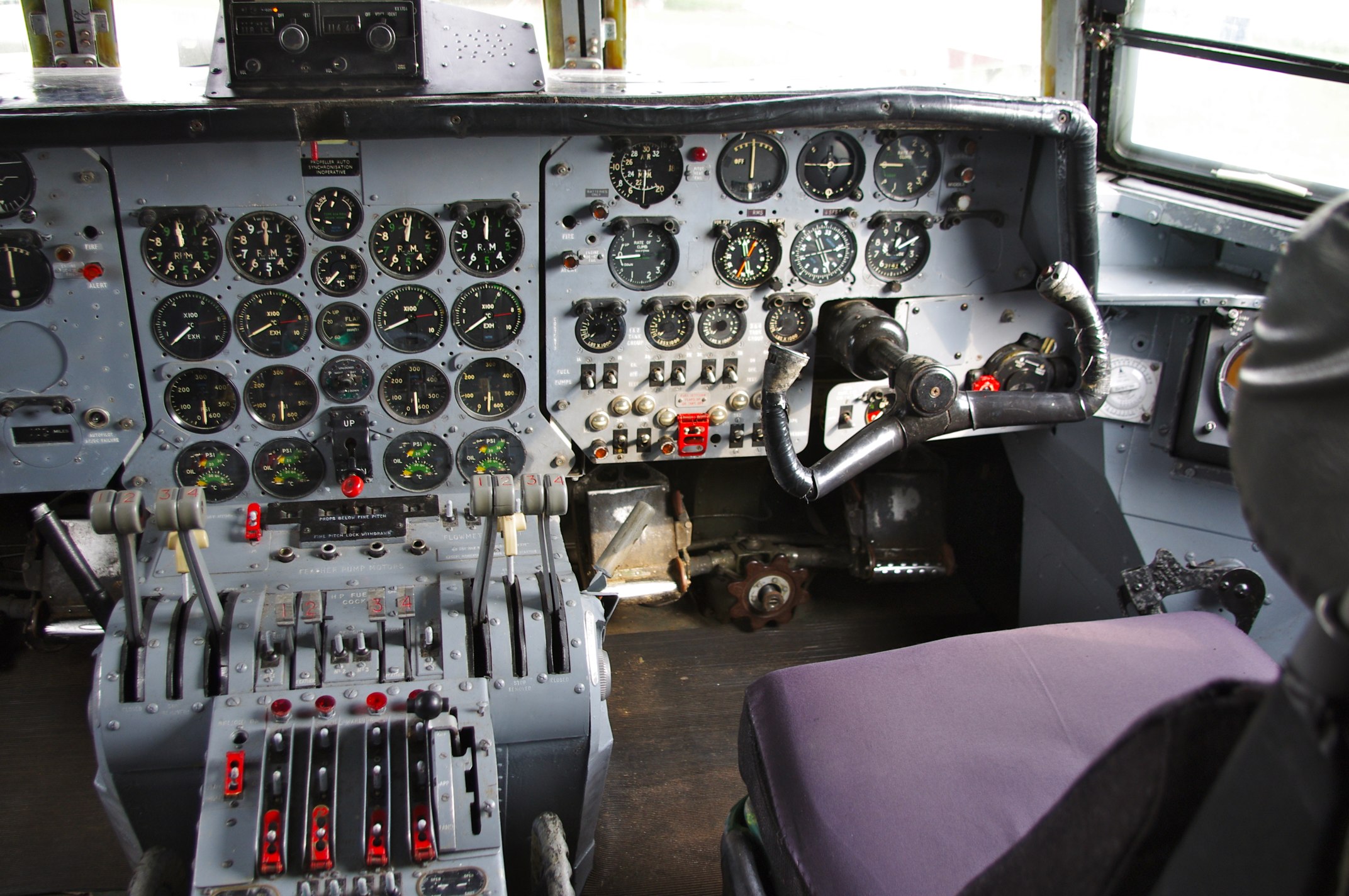Cockpit of the Armstrong Whitworth Argosy (5761841367)