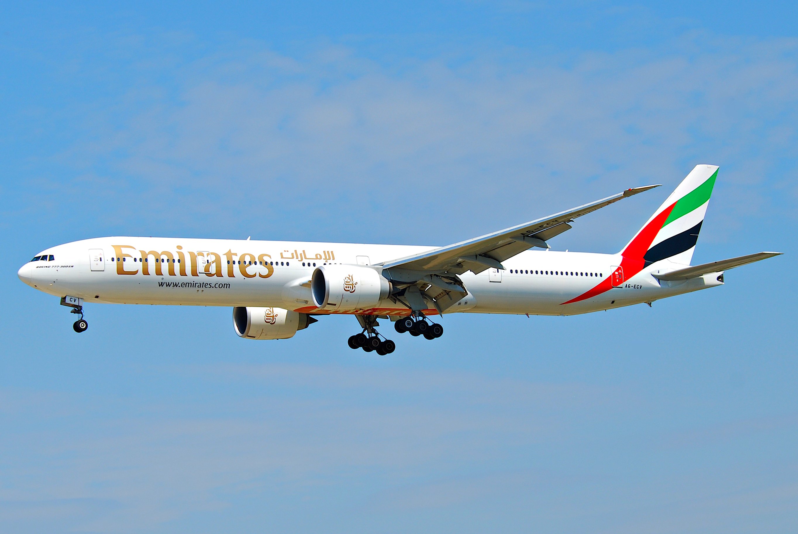 Emirates Boeing 777-300ER; A6-ECV@FRA;16.07.2011 609fx (6190002031)