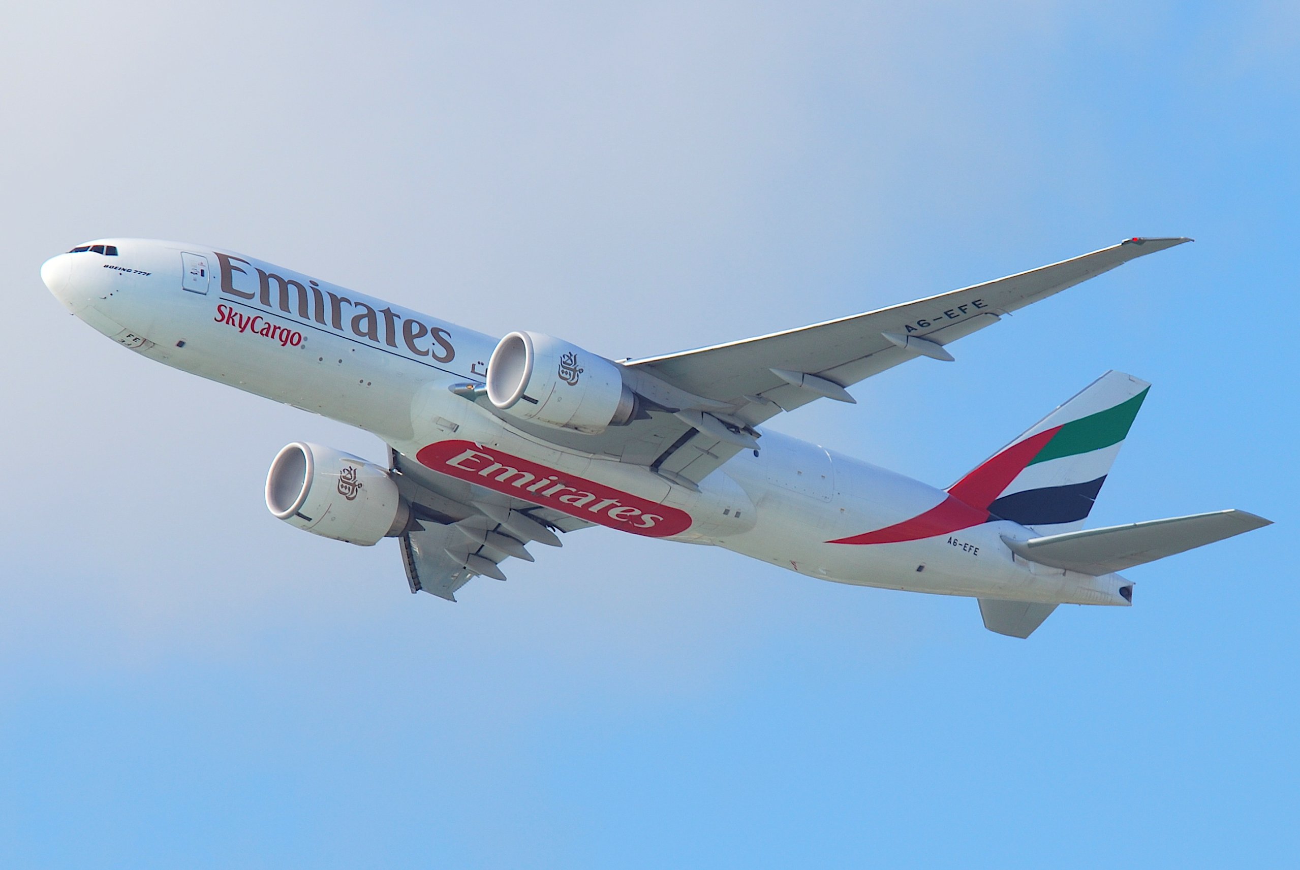 Emirates SkyCargoBoeing 777F; A6-EFE@HKG;31.07.2011 614ac (6053048958)
