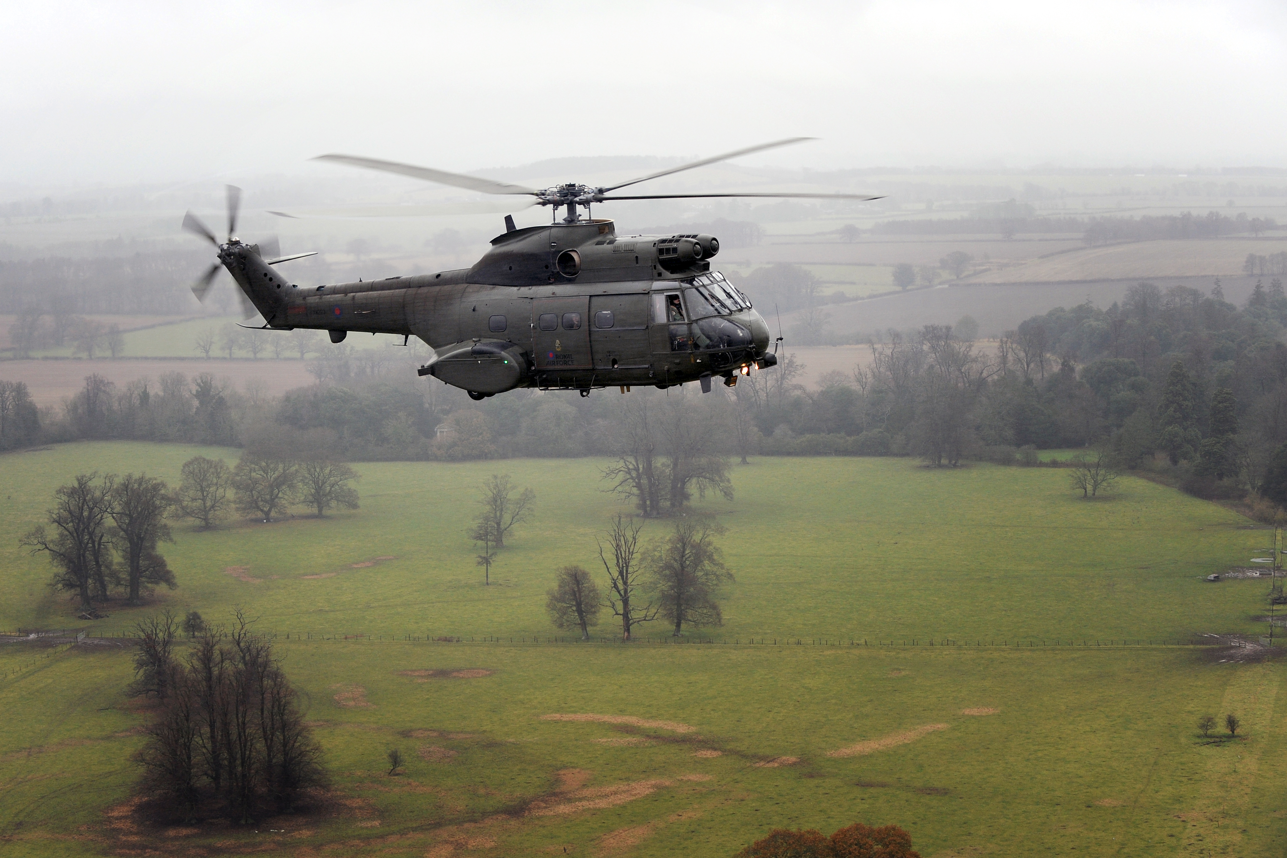 Final Flight of RAF Puma HC1 Helicopters MOD 45154822