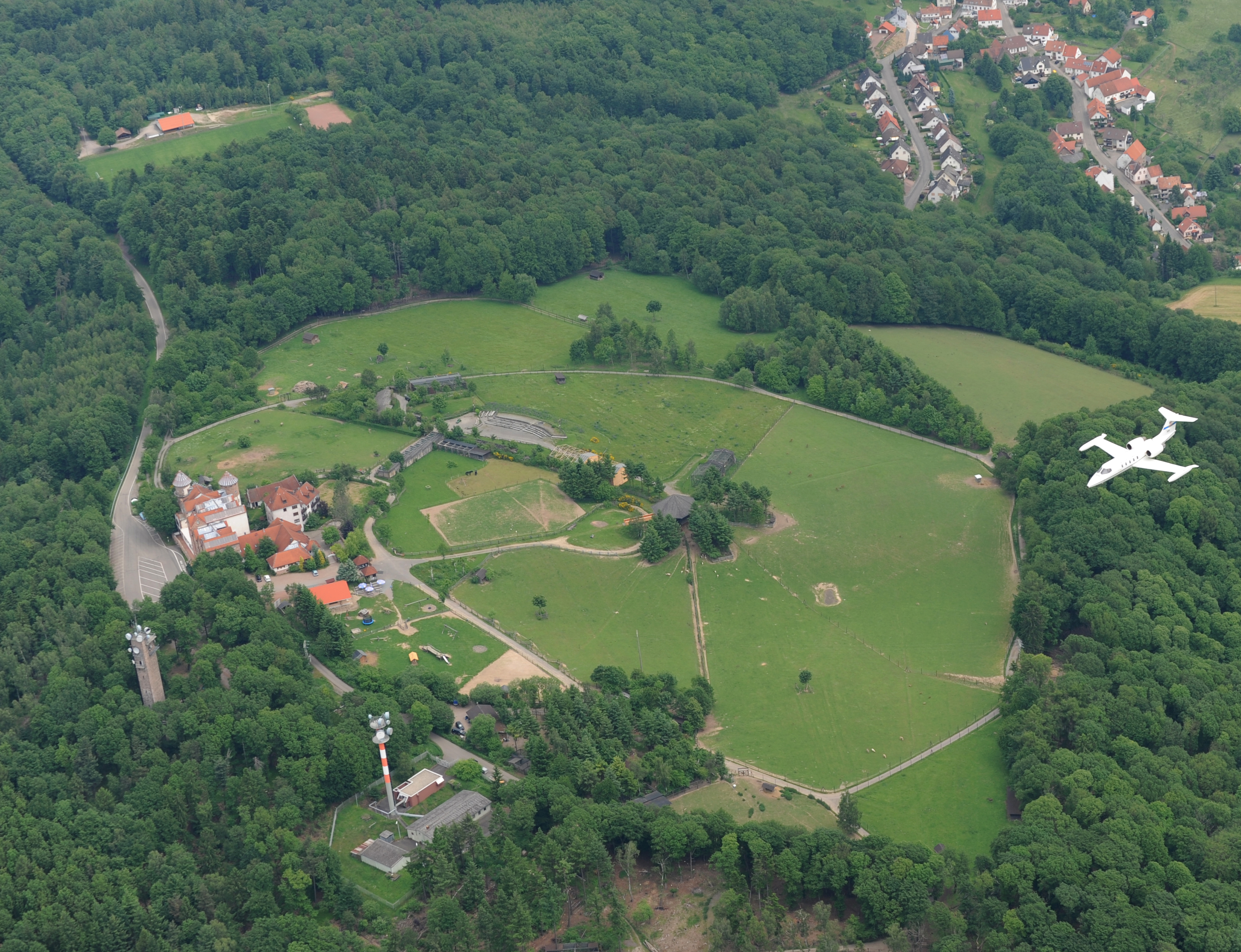 Potzberg, Germany aerial view