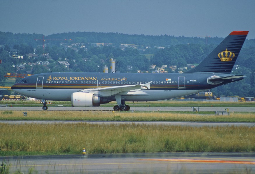 142ah - Royal Jordanian Airlines Airbus A310-304; F-ODVG@ZRH;31.07.2001 (8210842056)
