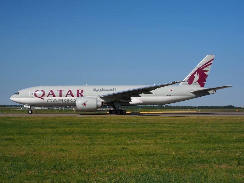A7-BFC Qatar Airways Cargo Boeing 777-FDZ - cn 36099, taxiing 21july2013 pic-006