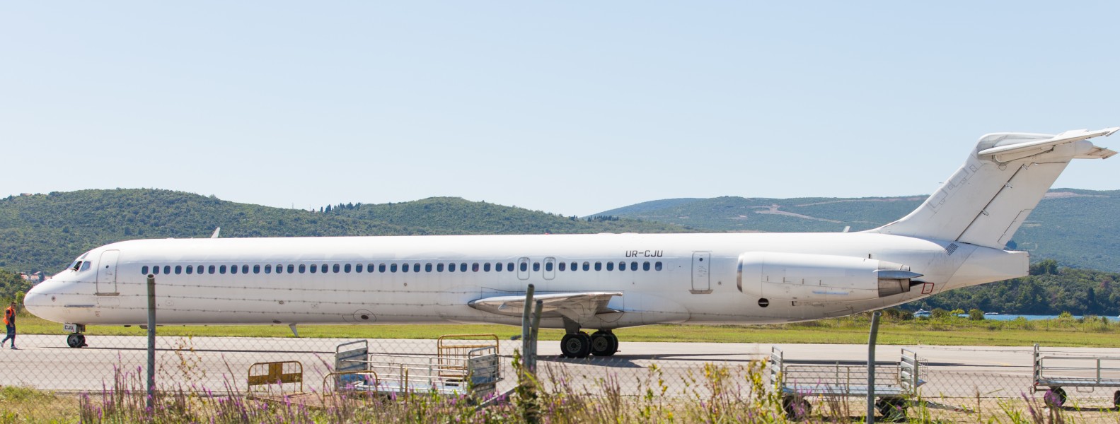 an airplane photographed in Tivat, Montenegro in August 2014, picture 5