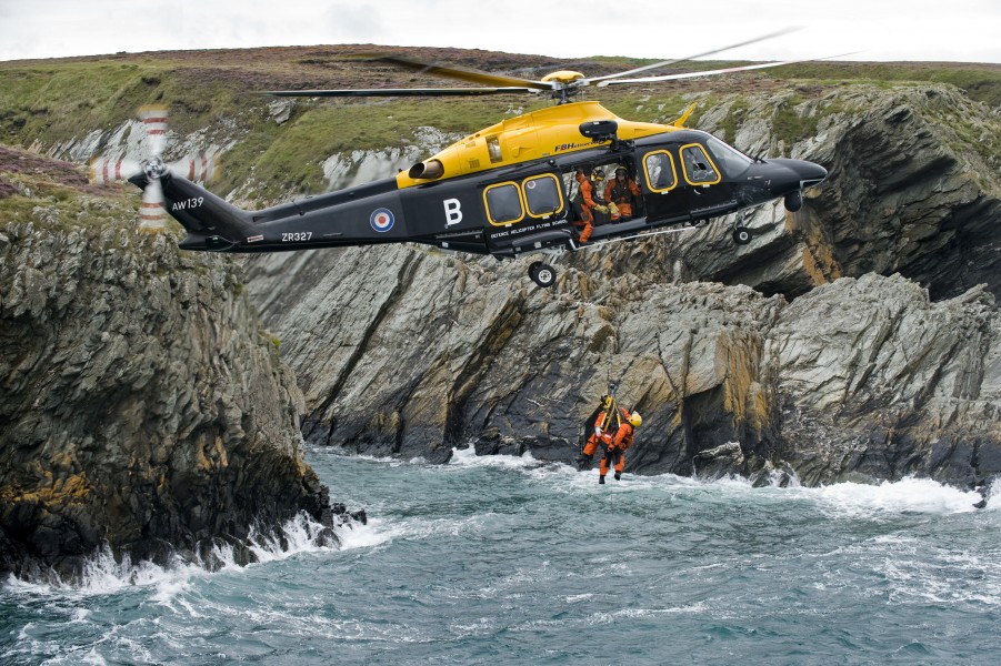 AW139 Helicopter on Search and Rescue Exercise MOD 45151098