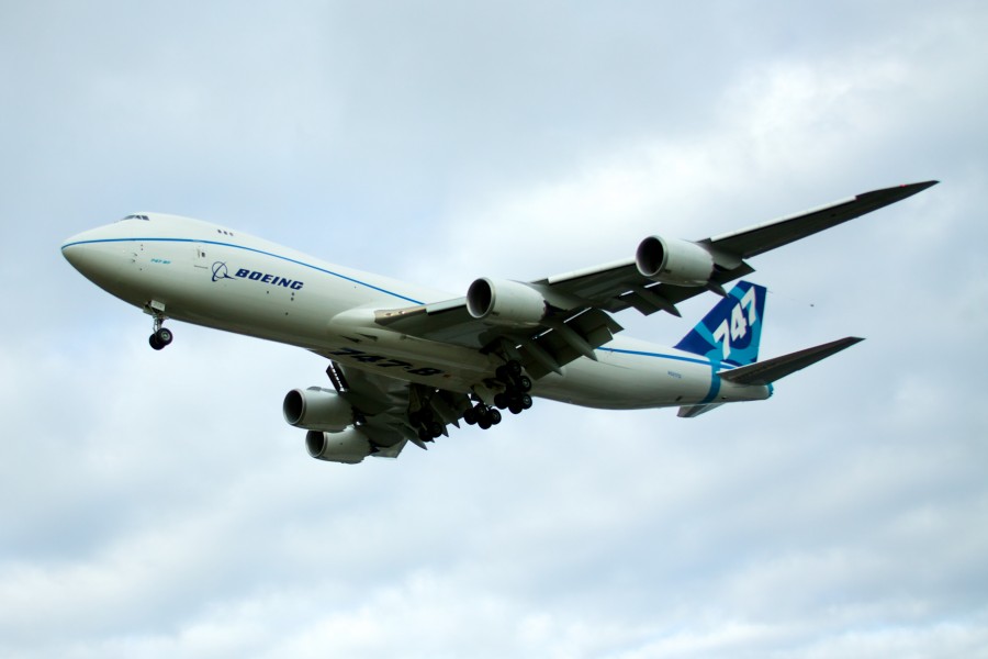 Boeing 747-8F N5017Q inflight