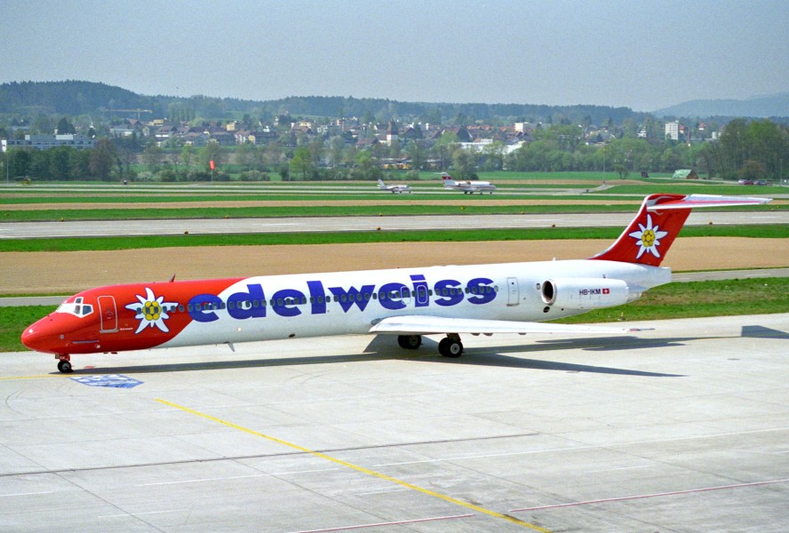 Edelweiss Air MD-83; HB-IKM@ZRH;11.04.1997 (6162473068)