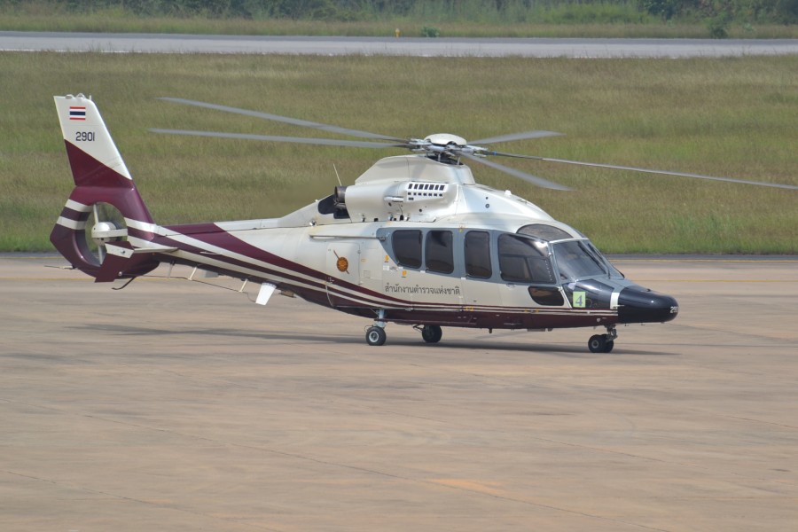 Eurocopter EC155 of the Royal Thai Police at Khon Kaen-KKC (10489783325)