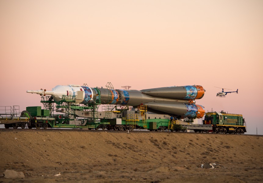 Expedition 38 Soyuz Rollout (201311050010HQ)