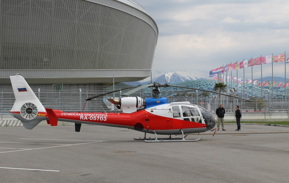 Helicopter in Sochi Olympic park1