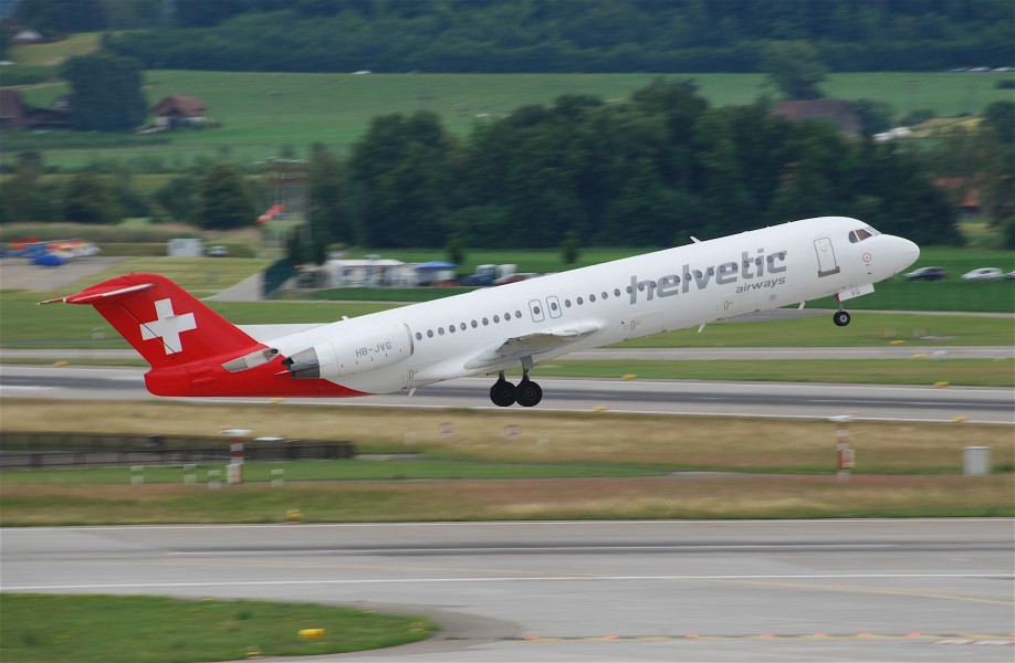 Helvetic Airways Fokker 100; HB-JVG@ZRH;27.05.2011 599ac (5832394753)