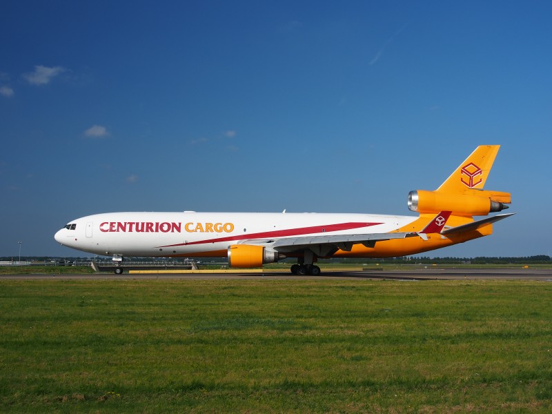 N987AR Centurion Air Cargo McDonnell Douglas MD-11F - cn 48427 taxiing 18july 2013 pic-008