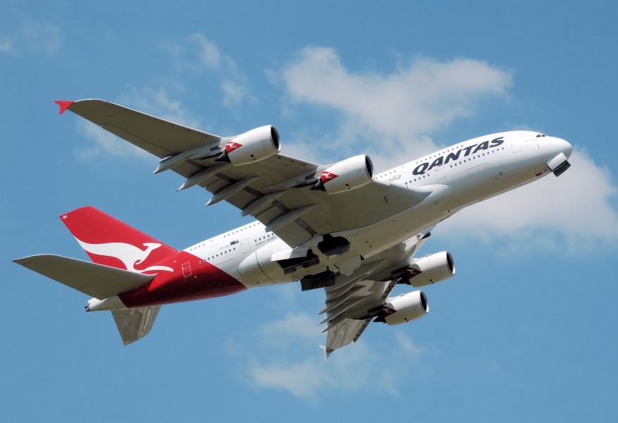 Qantas a380 vh-oqa takeoff heathrow arp