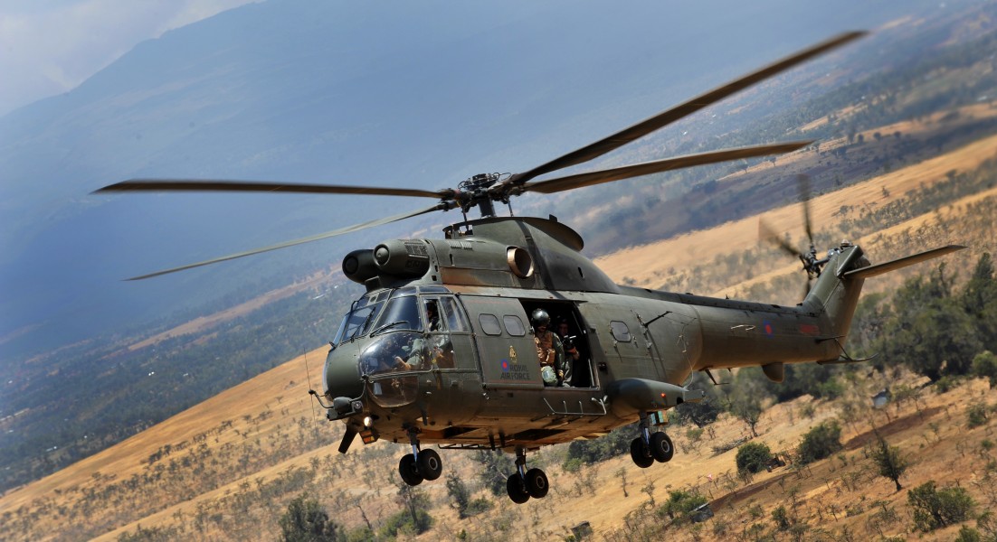 RAF Puma Helicopter on Exercise Askari Thunder in Kenya MOD 45153899