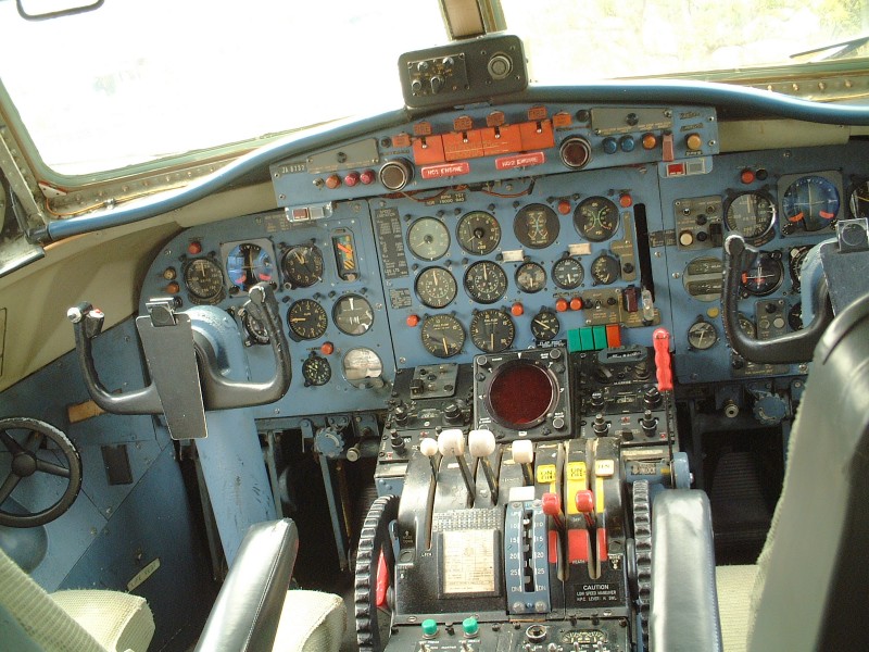 Retired YS11 Cockpit