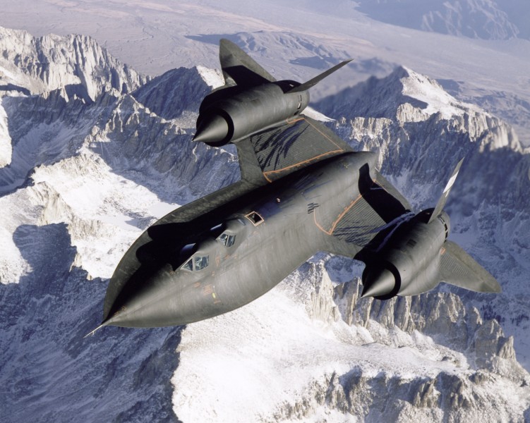 SR-71 Over Snow Capped Mountains - GPN-2000-000162