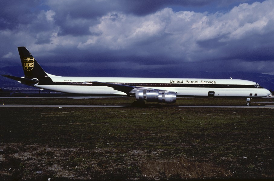 UPS DC-8-73F (AF); N801UP@ONT, January 1985 AOH