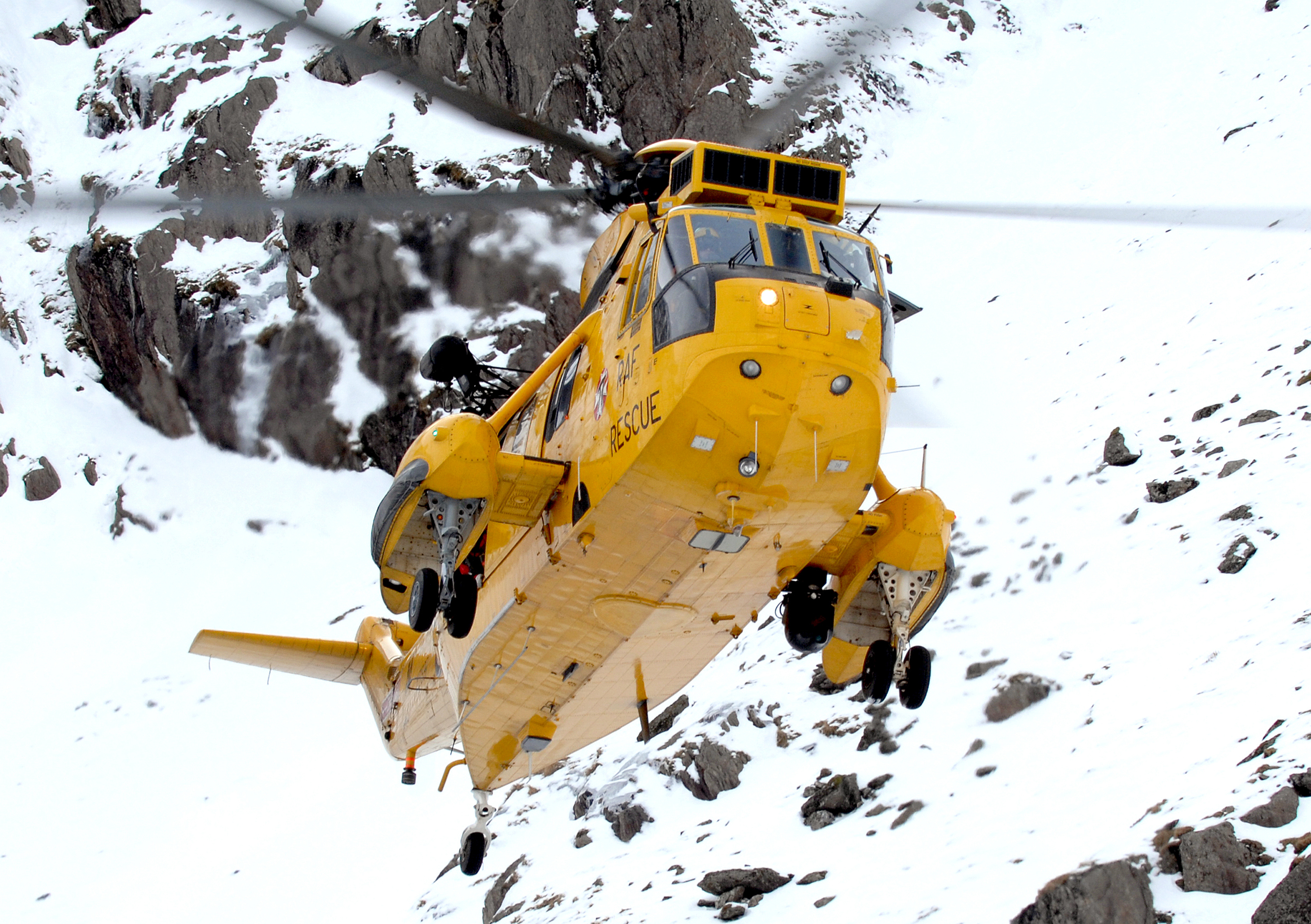 Royal Air Force Search and Rescue (SAR) Sea King in Snowdonia, Wales MOD 45152357