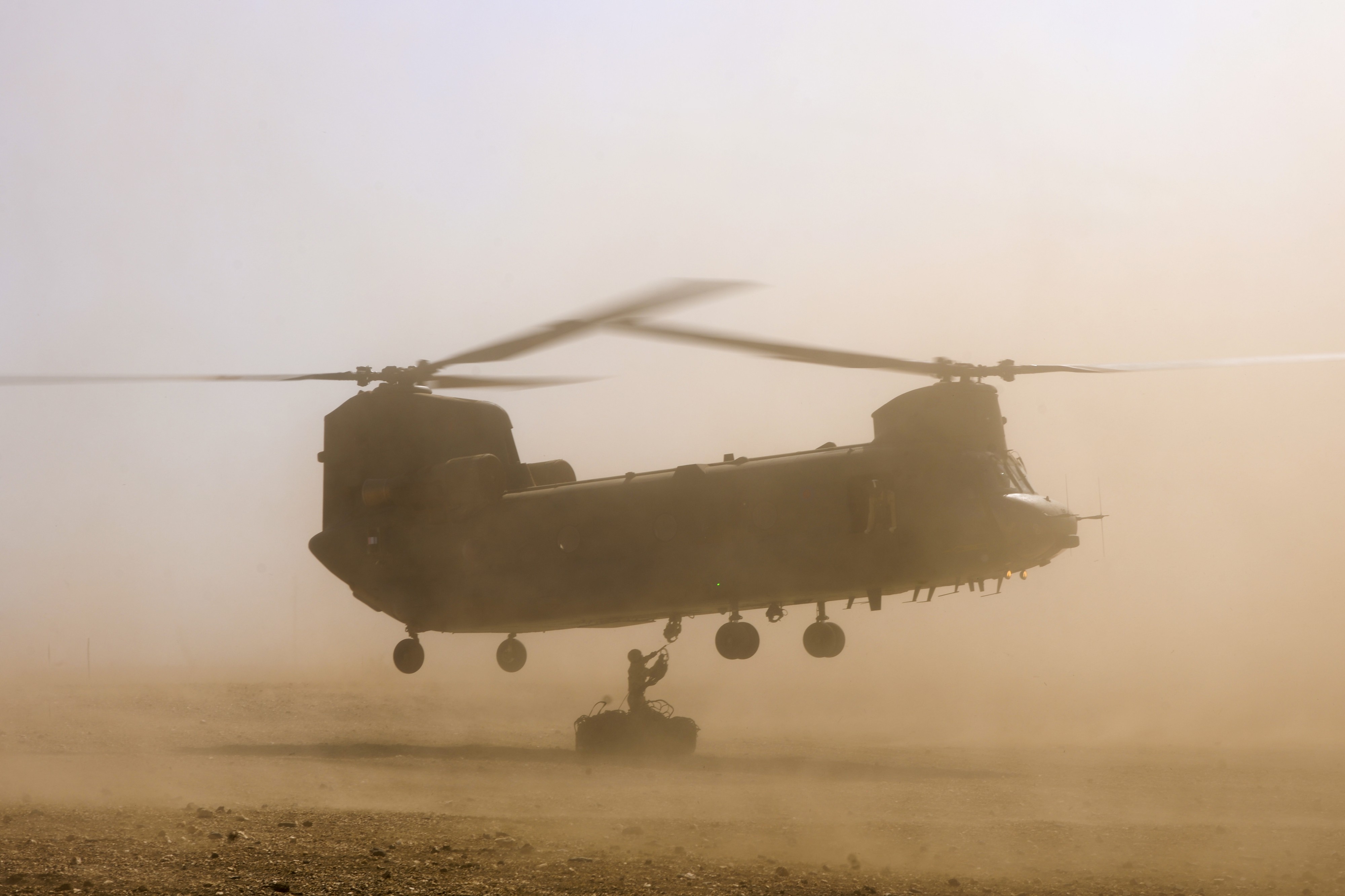 Chinook in North African Exercise MOD 45150885