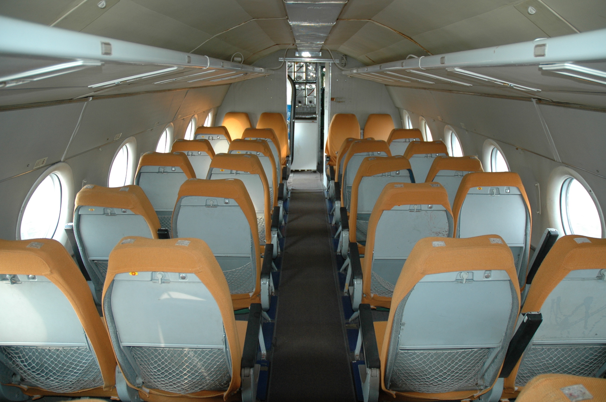 Tu-134 passenger cabin HA-LBE