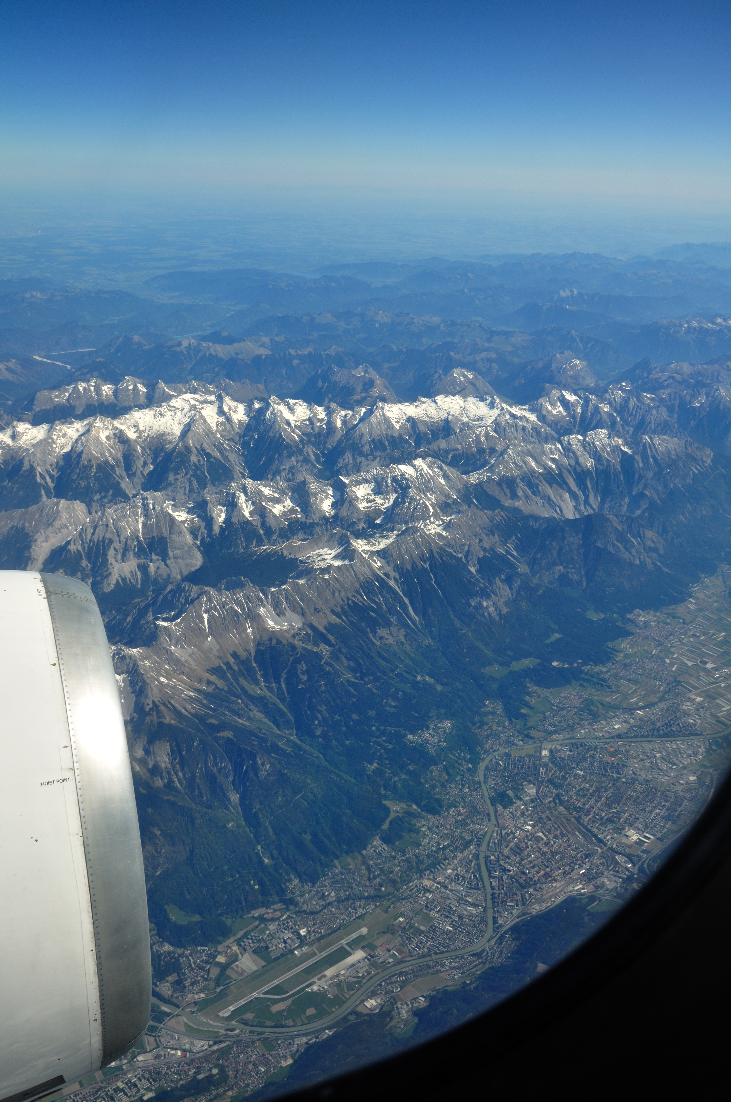 Axamer Lizum from the air, Tirol, Austria in 2011