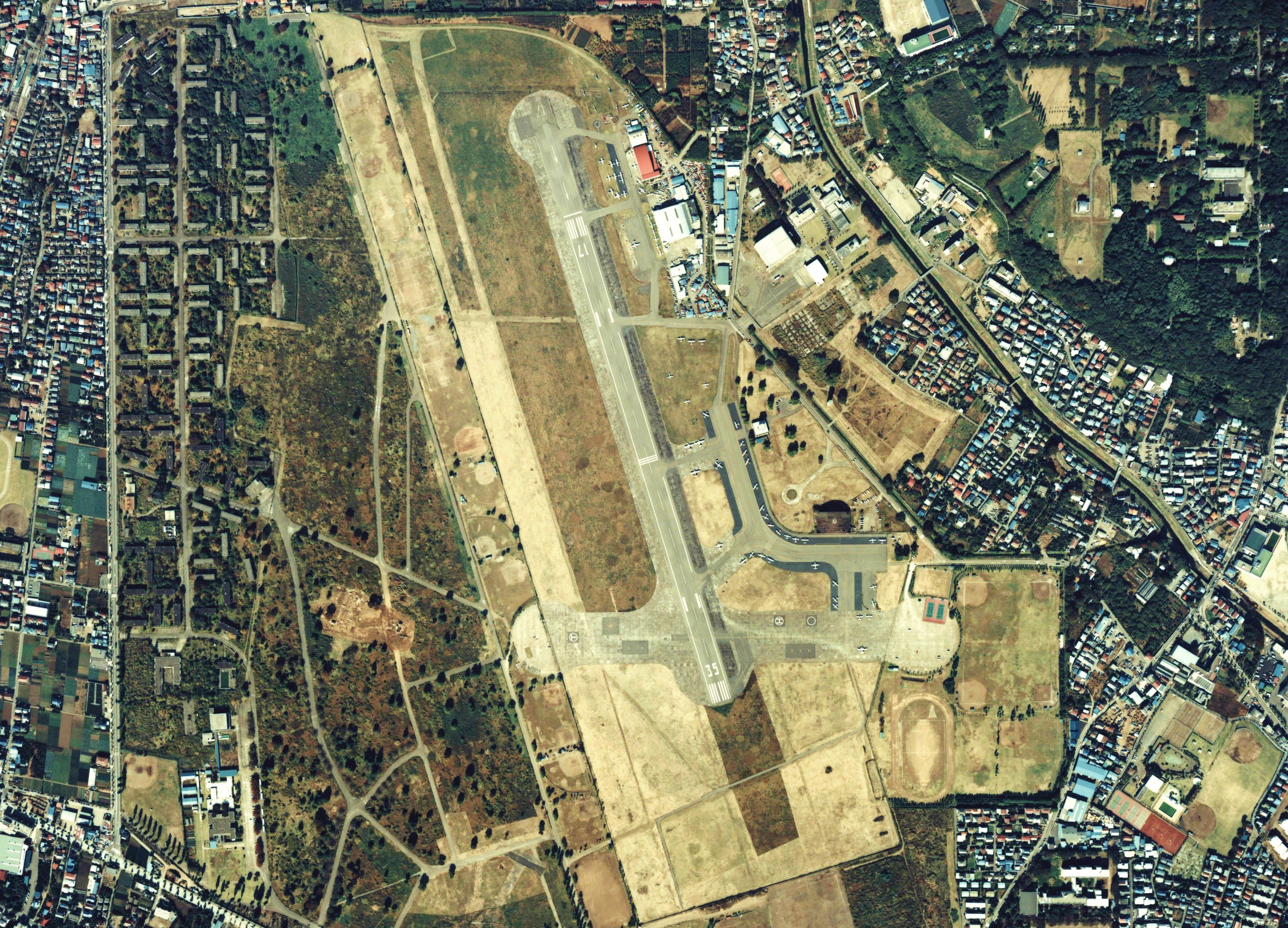 Chofu Airport Aerial photograph
