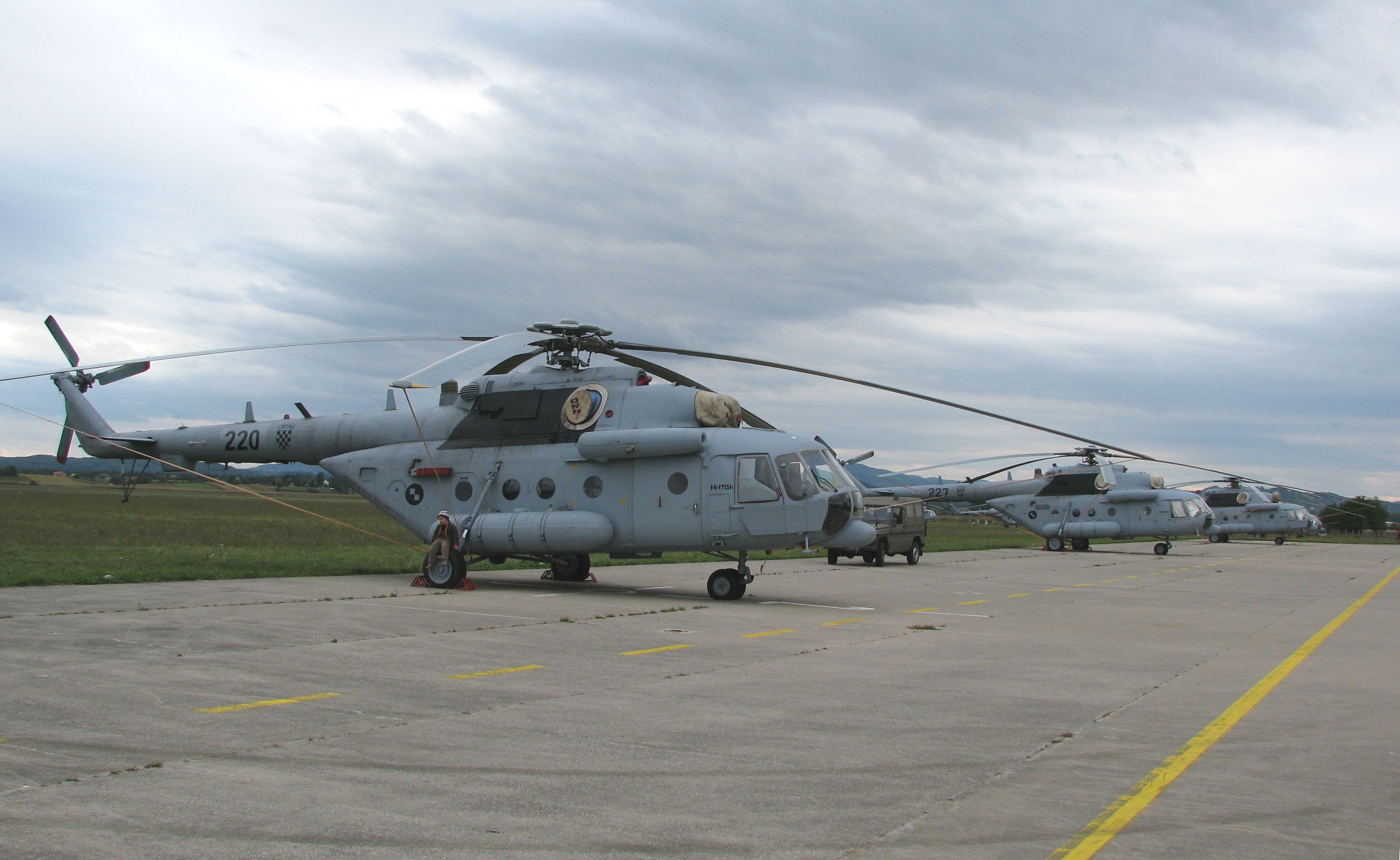 Croatian Mi-171Sh at Lučko Airbase