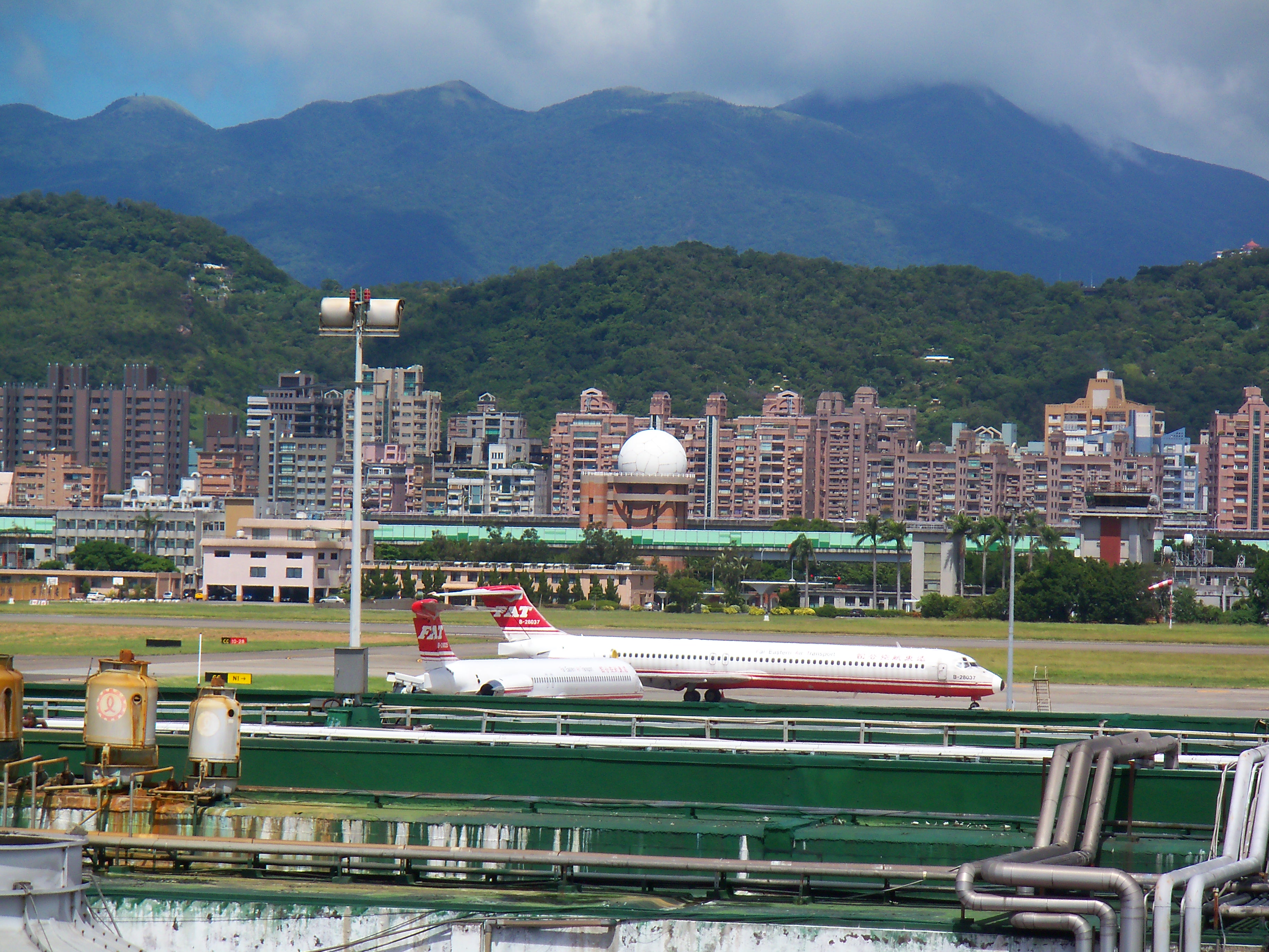 Far Eastern Air Transport MD-82 on Taipei Songshan Airport Apron