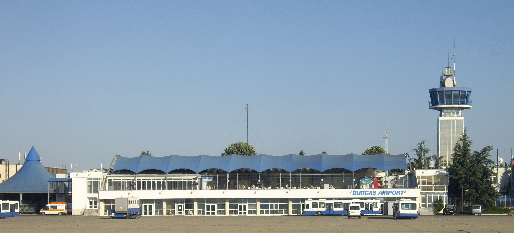 Flughafen Burgas Abflug Terminal Detail