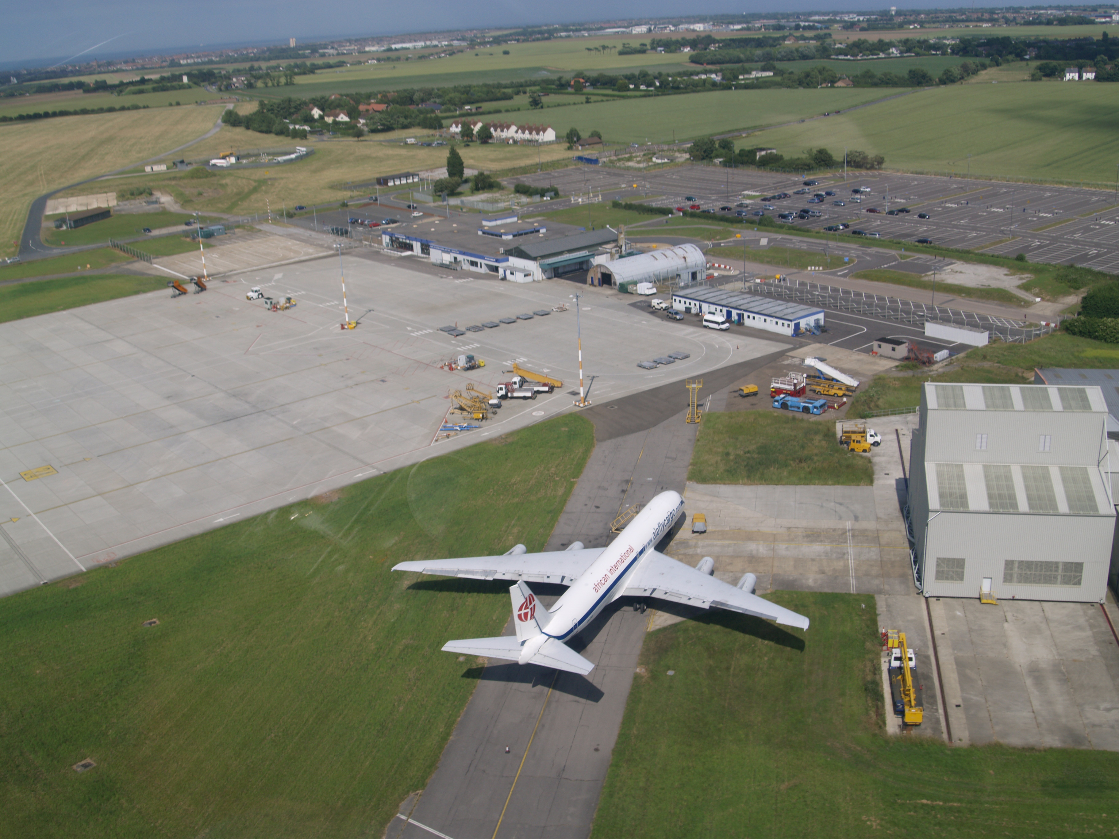 Manston Airport aerial view