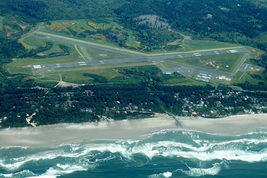 Aerial Newport Oregon Airport May 2012