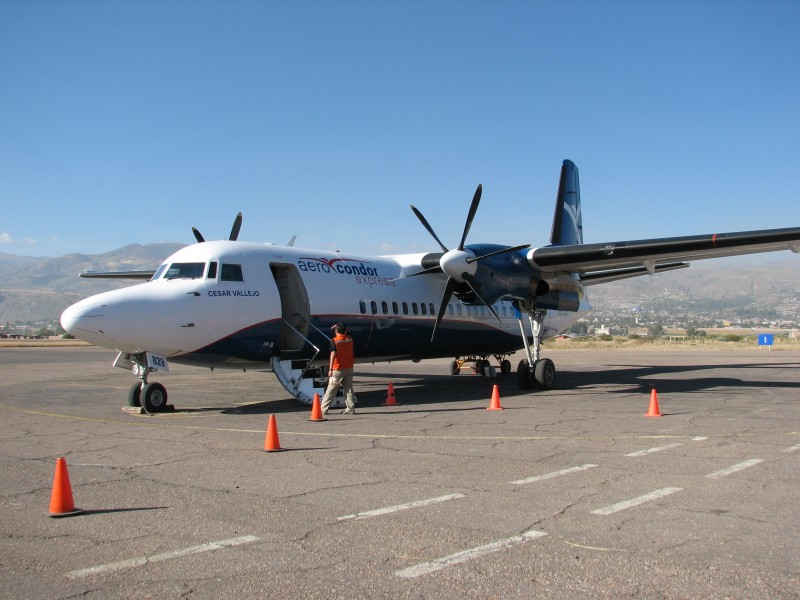 Aero Condor Peru Fokker F50 at Ayacucho