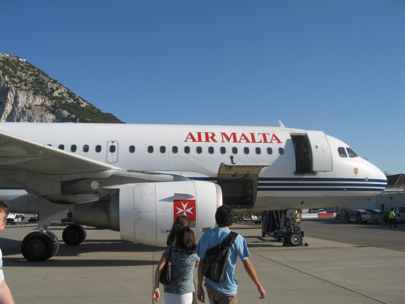 Air Malta Plane in Gibraltar