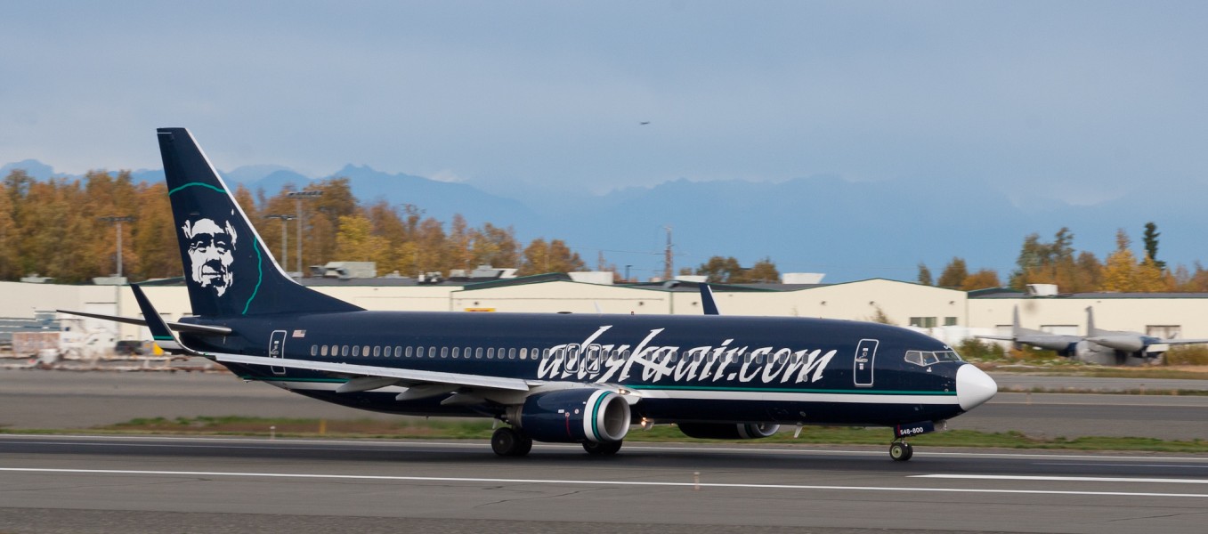 Alaska Air 737 with its web link (6863692889)