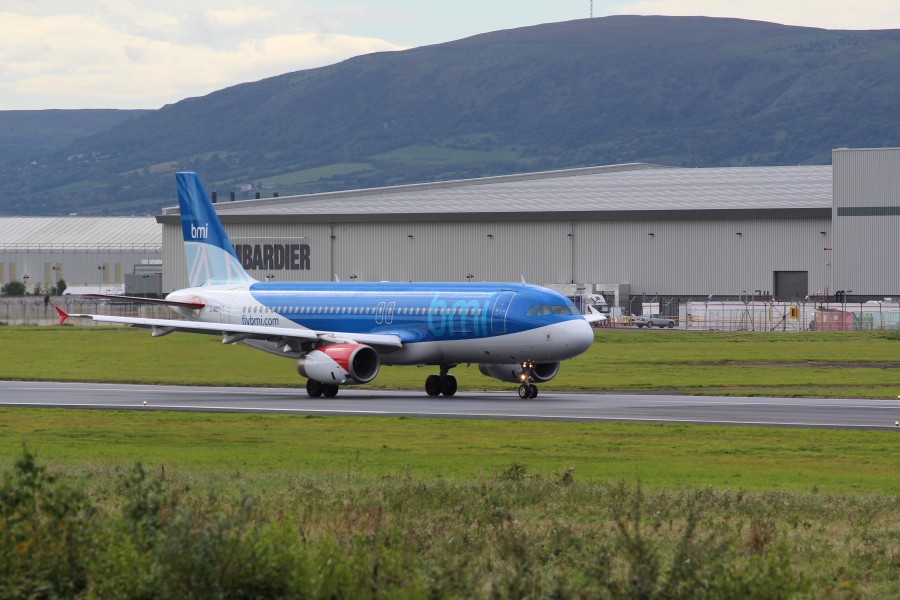 Bmi (G-MIDT), Belfast City Airport, September 2012 (01)