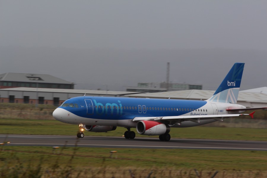 Bmi (G-MIDY), Belfast City Airport, November 2012 (02)