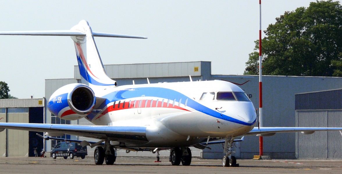 Bombardier BD-700 at Antwerp Airport