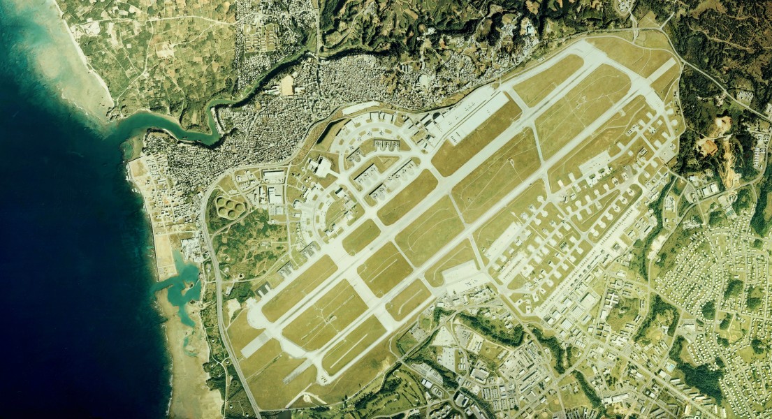 Kadena Air Base Aerial photograph 1977