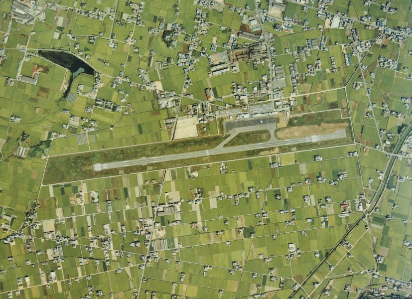 Old Takamatsu Airport Aerial photograph.1980