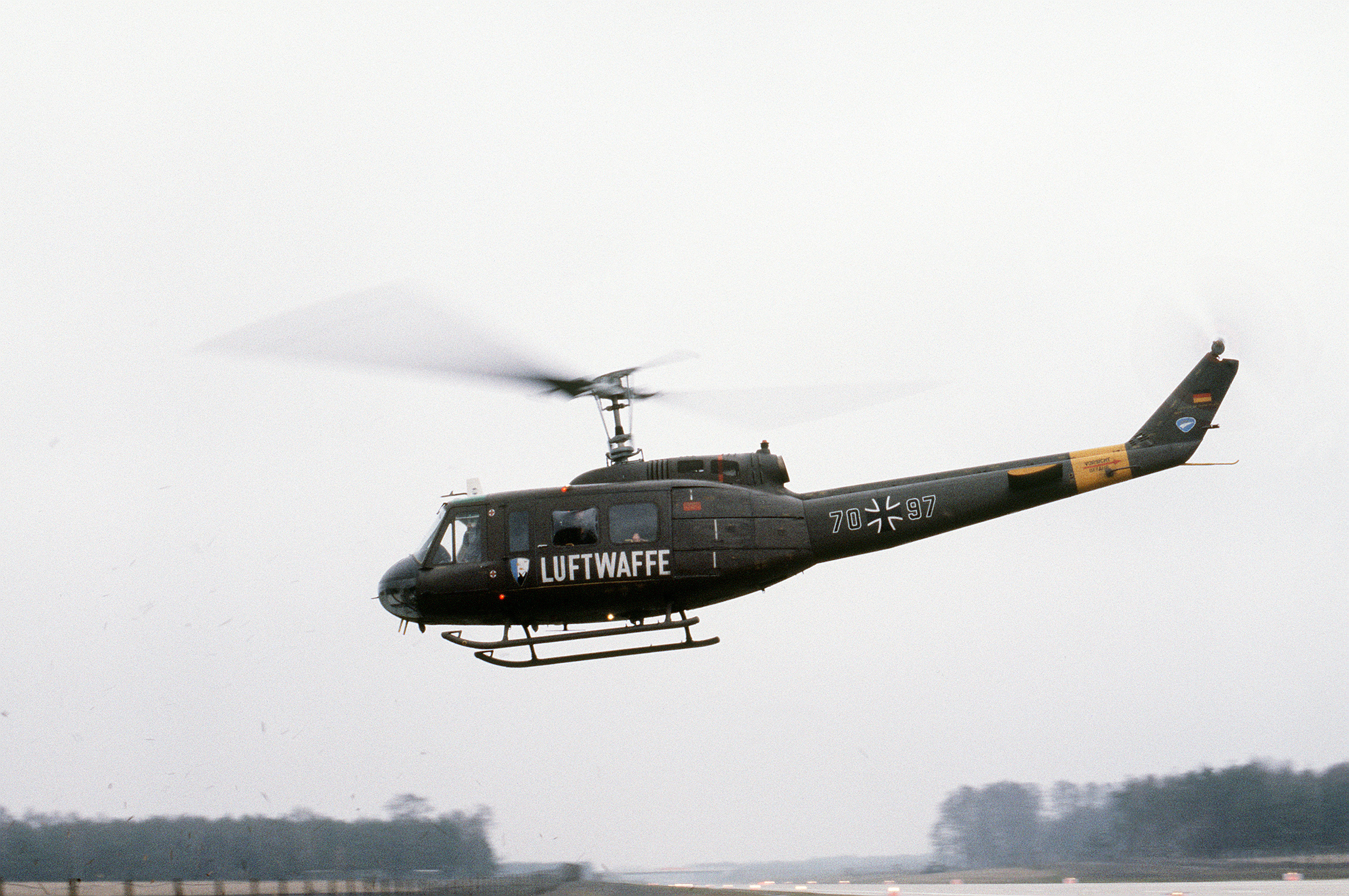 UH-1D over Autobahn A29 1984