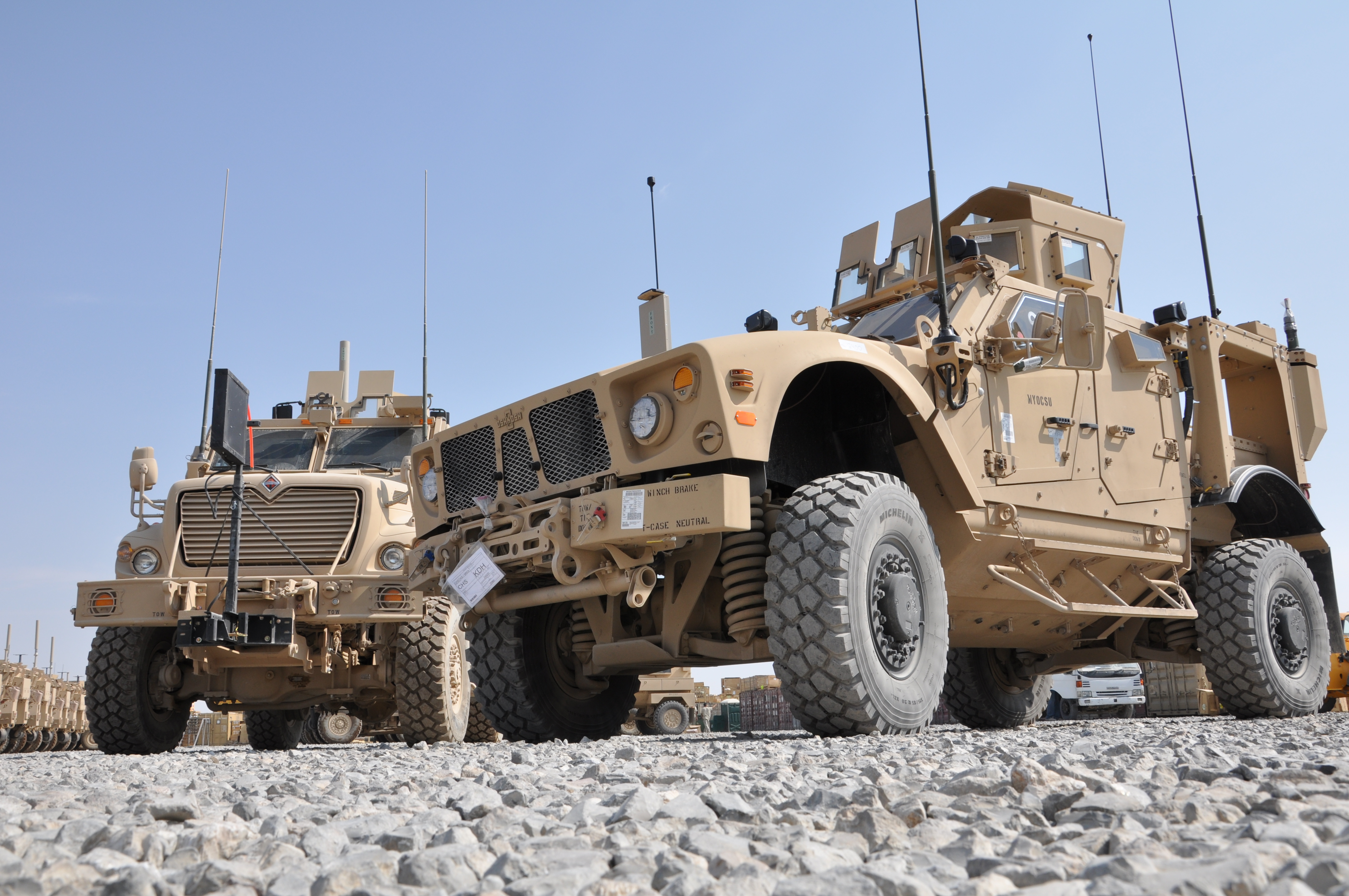 US Army M-ATV and MRAP MaxxPro Dash in Afghanistan